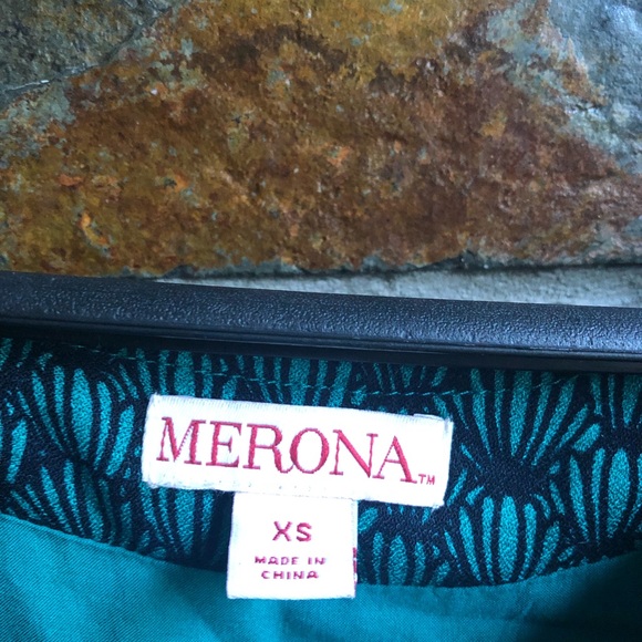 Sz xs teal Merona dress - Picture 2 of 3